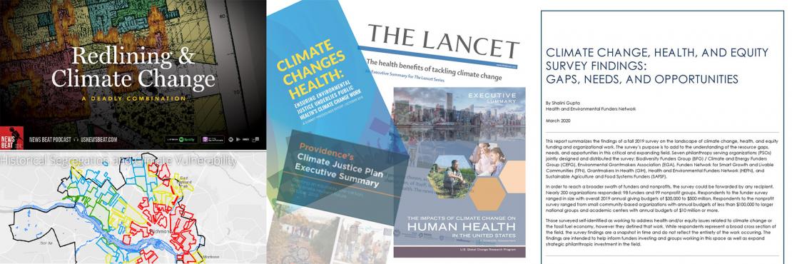 Redlining & Climate Change; Journals Collage; Survey Report