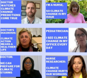 Screenshot of videos by Medical Society Consortium on Climate and Health